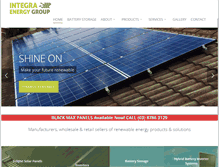 Tablet Screenshot of integrasolar.com.au